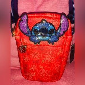 Disney Stitch Red Messenger Crossbody Purse Bag NWT